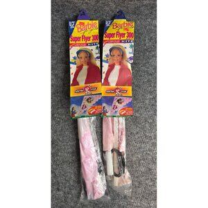 2 Barbie Super Flyer 300 Series Kite 42" Spectra Star Pink Design Complete
